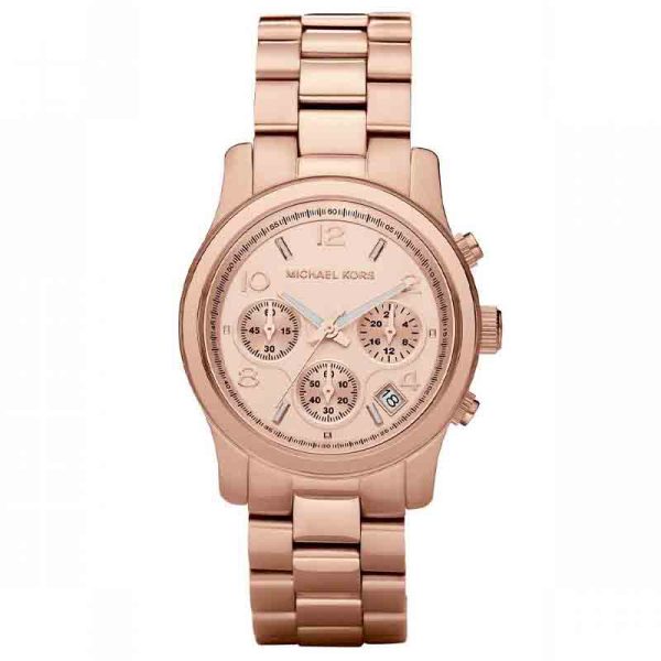 Michael Kors Women’s Quartz Stainless Steel Rose Gold Dial 38mm Watch MK5128
