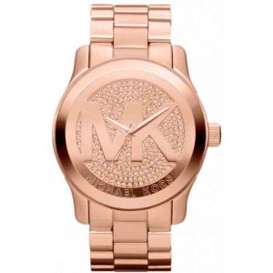 Michael Kors Women’s Quartz Stainless Steel Rose Gold Dial 45mm Watch MK5661