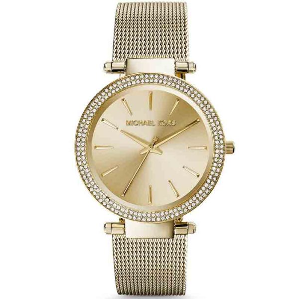 Michael Kors Women’s Quartz Stainless Steel Gold Dial 39mm Watch MK3368