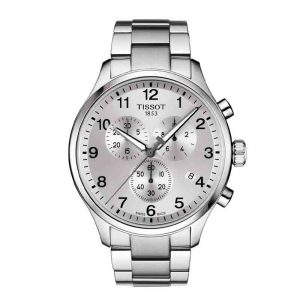 TISSOT Men’s Quartz Swiss Made Stainless Steel Silver Dial 45mm Watch T116.617.11.037.00