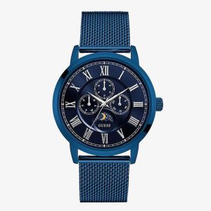 Guess Men’s Quartz Blue Stainless Steel Blue Dial 44mm Watch W0871G3