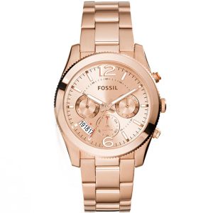 Fossil Women’s Quartz Stainless Steel Rose Gold Dial 40mm Watch ES3885