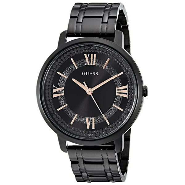 Guess Men’s Quartz Black Stainless Steel Black Dial 40mm Watch W0933L4