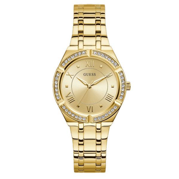Guess Women’s Quartz Gold Stainless Steel Gold Dial 36mm Watch GW0033L2