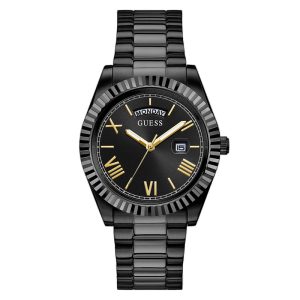 Guess Men’s Quartz Black Stainless Steel Black Dial 42mm Watch GW0265G4