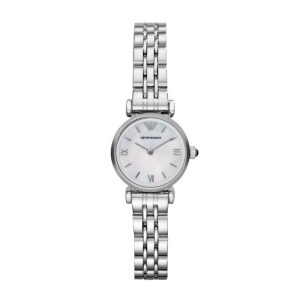 Emporio Armani Women’s Analog Stainless Steel Mother Of Pearl Dial 22mm Watch AR1763