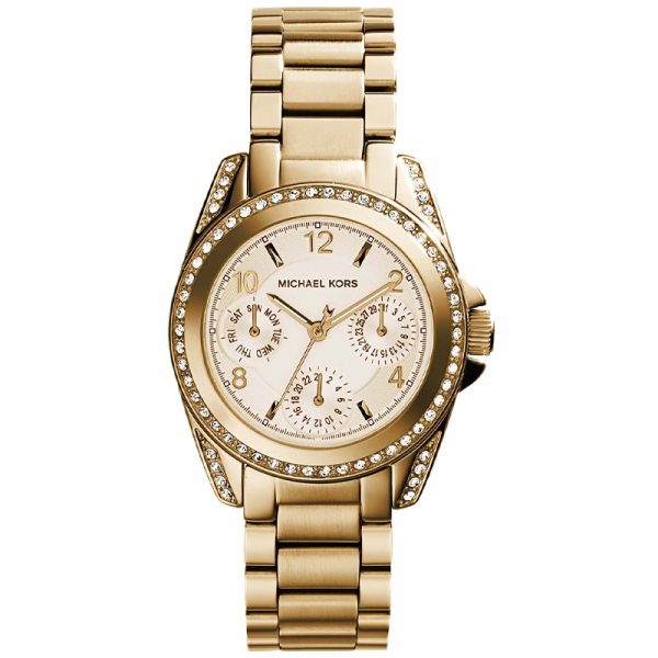 Michael Kors Women’s Quartz Gold Stainless Steel Champagne Dial 33mm Watch MK5639