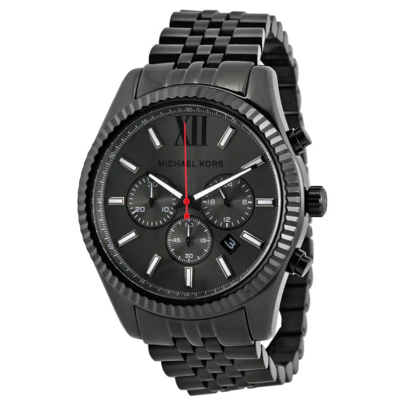Michael Kors Men’s Quartz Stainless Steel Black 45mm Watch MK8320