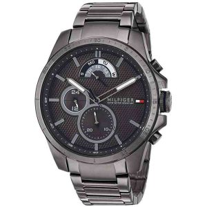 Tommy Hilfiger Men’s Quartz Stainless Steel Grey Dial 46mm Watch 1791347