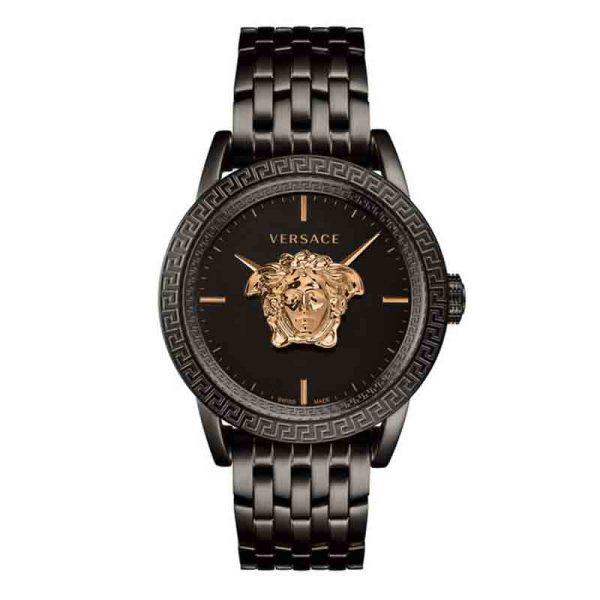 Versace Men’s Quartz Swiss Made Stainless Steel Black Dial 43mm Watch VERD00518