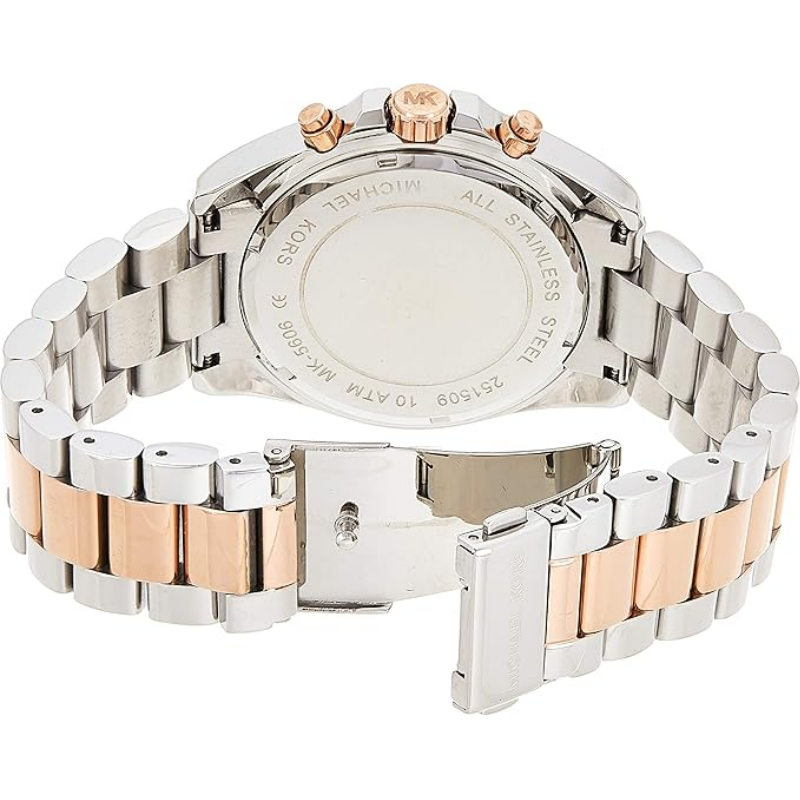 Michael Kors Women’s Chronograph Quartz Stainless Steel Blue Dial 43mm Watch MK5606 - Image 2
