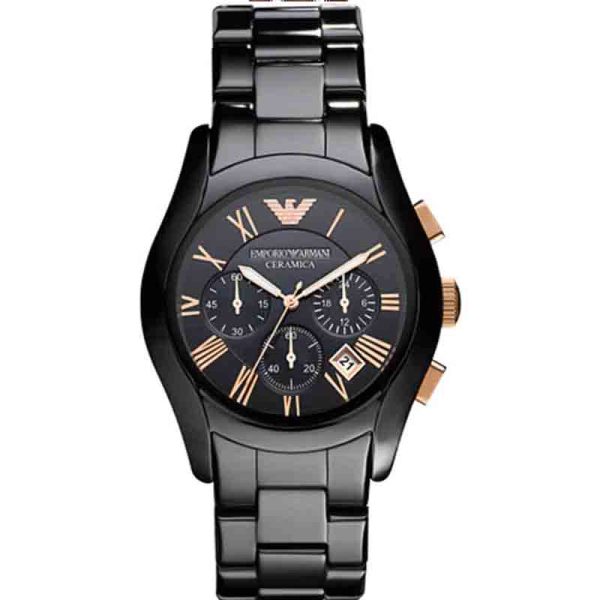 Emporio Armani Men’s Quartz Ceramic Black Dial 42mm Watch AR1410