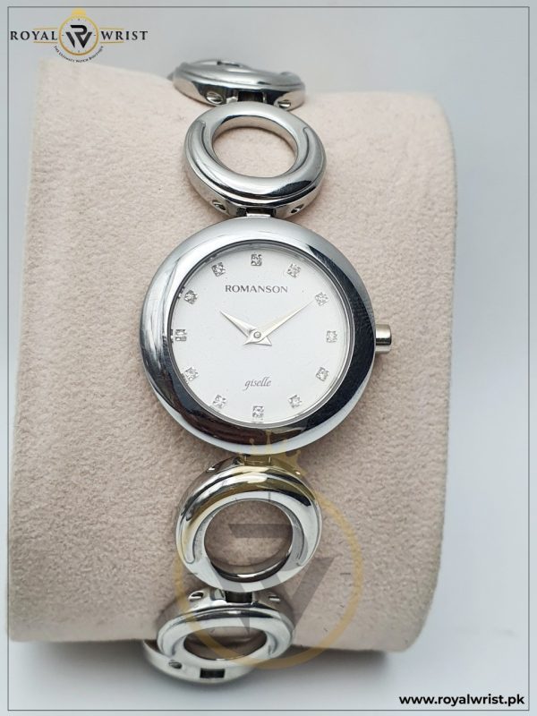Romanson Women’s Quartz Stainless Steel White Dial 27mm Watch RM0395LL