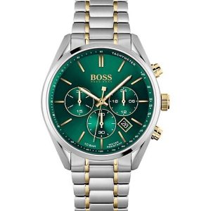 Hugo Boss Men’s Quartz Stainless Steel Green Dial 44mm Watch 1513878