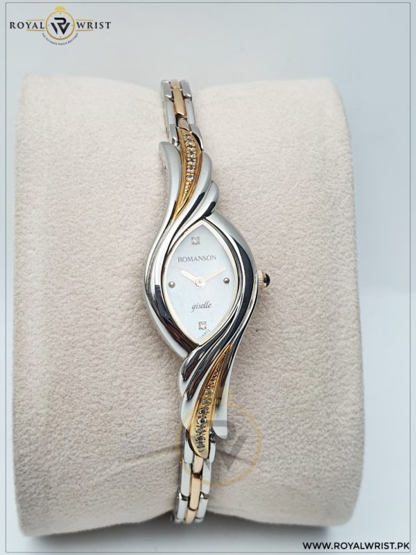 Romanson Women’s Quartz Swiss Made Stainless Steel Mother of Pearl Dial 16mm Watch RM5125QL