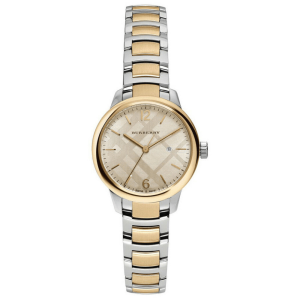 Burberry Women’s Two-Tone Stainless Steel Gold Dial 32mm Watch BU10118