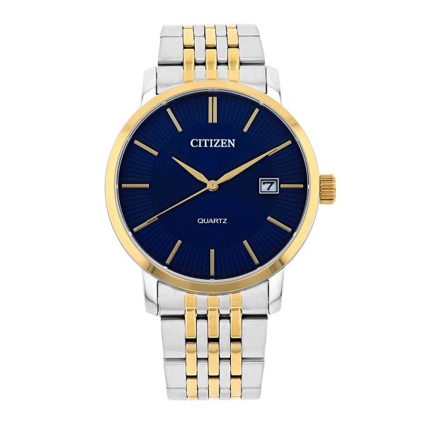 Citizen Men,s Quartz Stainless Steel Blue Dial 42mm Watch DZ0044-50L