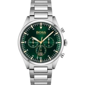 Hugo Boss Men’s Quartz Stainless Steel GreenDial 44mm Watch 1513868