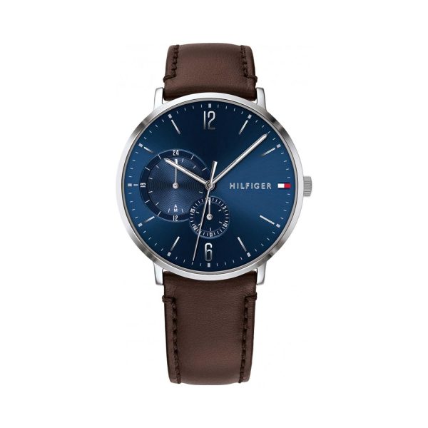 Tommy Hilfiger Men’s Quartz Leather Strap Blue Dial 40mm Watch 1791508