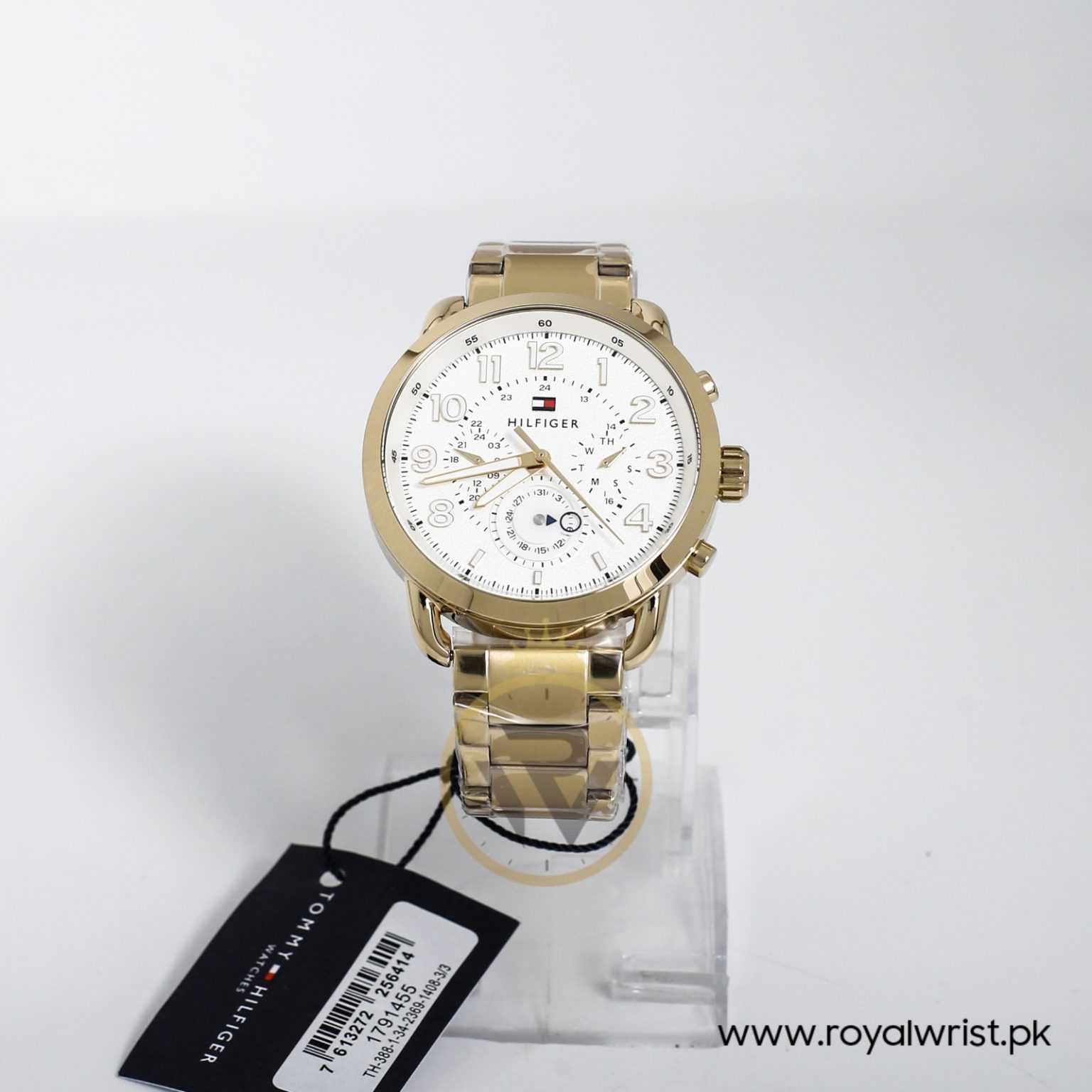 Tommy Hilfiger Men’s Quartz Stainless Steel White Dial 44mm Watch ...