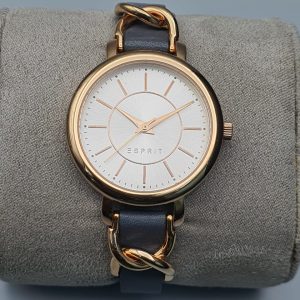 Esprit Women’s Quartz Leather Strap Silver Dial 34mm Watch ES109342003