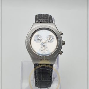 Swatch Women’s Chronograph Swiss Made Quartz Grey Dial 35mm Watch YMS1004