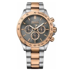 Hugo Boss Men's Two-Tone Rose Gold Silver Watch 1513339