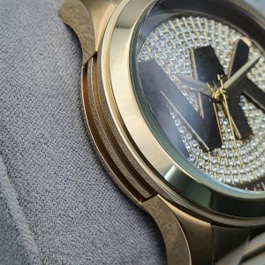 Michael Kors Women's Quartz Stainless Steel Gold Dial 45mm Watch MK5706 -  