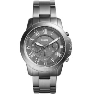 Fossil Men’s Quartz Stainless Steel Grey Dial 44mm Watch FS5256