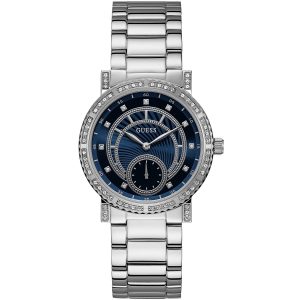 Guess Women’s Quartz Stainless Steel Blue Dial 37mm Watch W1006L1
