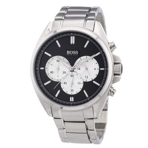 Hugo Boss Men’s Quartz Stainless Steel Black Dial Watch 1512883