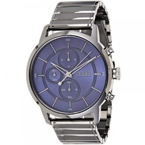Hugo Boss Men’s Chronograph Quartz Stainless Steel Blue Dial 44mm Watch 1513574