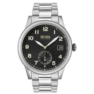 Hugo Boss Men’s Chronograph Quartz Stainless Steel Black Dial 44mm Watch 1513671