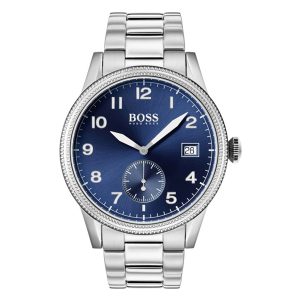 Hugo Boss Men’s Chronograph Quartz Stainless Steel Blue Dial 44mm Watch 1513707