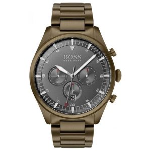 Hugo Boss Men’s Quartz Stainless Steel Grey Dial 44mm Watch 1513715