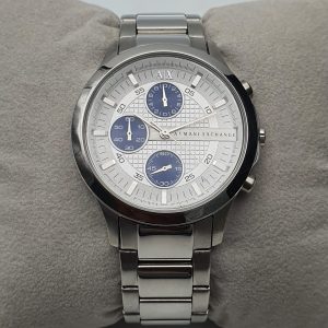 Armani Exchange Men’s Quartz Stainless Steel White Dial 40mm Watch AX2139