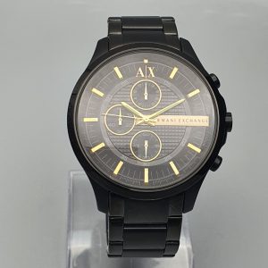 Armani Exchange Men’s Stainless Steel Black Dial 46mm Watch AX2163