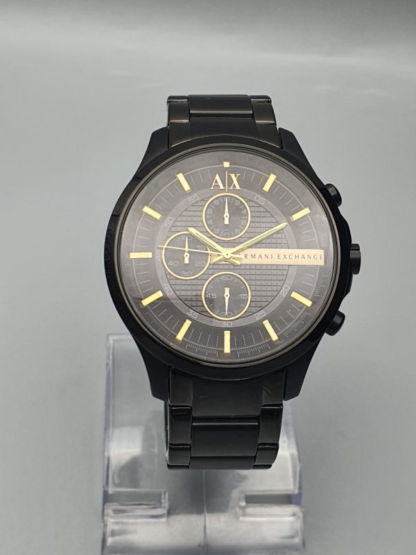 Armani Exchange Men’s Stainless Steel Black Dial 46mm Watch AX2163