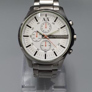 Armani Exchange Men’s Quartz Stainless Steel White Dial 46mm Watch AX2165