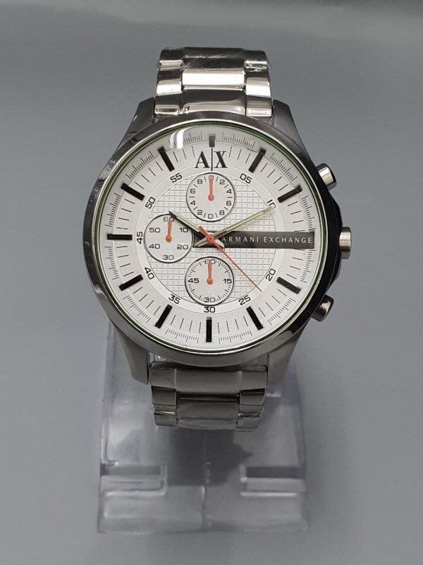 Armani Exchange Men’s Quartz Stainless Steel White Dial 46mm Watch AX2165