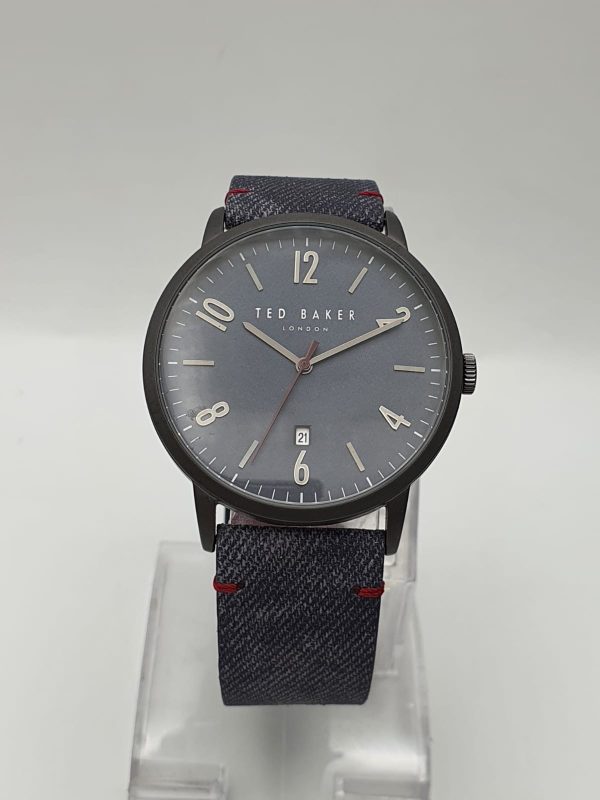 Ted Baker Men’s Quartz Leather Strap Grey Dial 42mm Watch TED6889J03