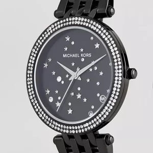 Michael Kors Women’s Quartz Stainless Steel Black Dial 39mm Watch MK3787