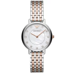 Emporio Armani Women’s Quartz Stainless Steel Mother of Pearl Dial 32mm Watch AR2508