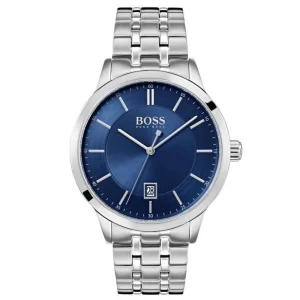 Hugo Boss Men’s Chronograph Quartz Stainless Steel Blue Dial 41mm Watch 1513615