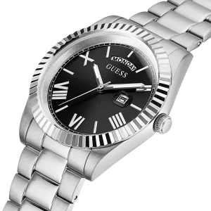 Guess Men’s Quartz Stainless Steel Black Dial 42mm Watch GW0265G1