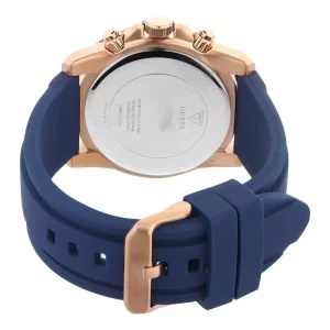 Guess Men’s Quartz Silicone Strap Blue Dial 43mm Watch GW0211G4