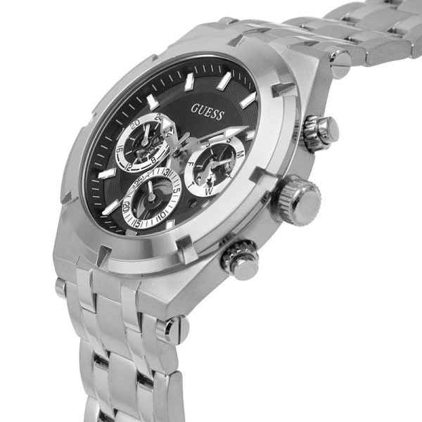 Guess Orologio Uomo GW0211G1 – Acciaio Inox E Cinturino In Silicone Blu, Quadrante Analogico 45 Mm - 5