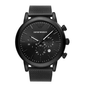 Emporio Armani Men’s Quartz Stainless Steel Black Dial 46mm Watch AR80041