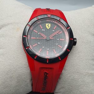 Ferrari Men’s Quartz Silicone Strap Black Dial 38mm Watch SF274470218