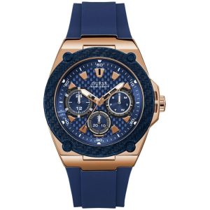 Guess Men’s Quartz Silicone Strap Blue Dial 46mm Watch W1049G2